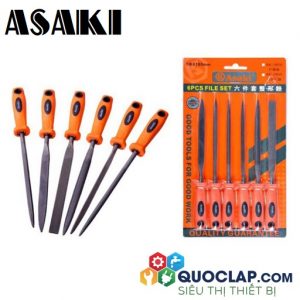 bộ giũa mini 6 cấy asaki